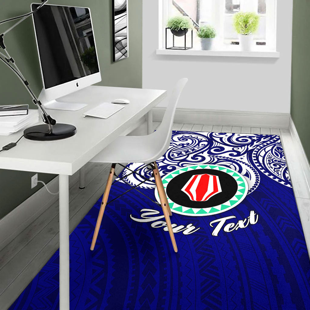 (Custom Personalised) Papua New Guinea Bougainville Pride Area Rug - LT12 - Polynesian Pride
