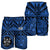 Fiji Men's Short - Fiji Seal With Polynesian Tattoo Style (Blue) - Polynesian Pride