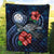 Marshall Islands Polynesian Premium Quilt - Blue Turtle Hibiscus - Polynesian Pride