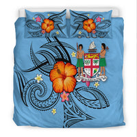 Fiji Bedding Set - Hibiscus With Tribal - LT12 - Polynesian Pride