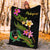 Pohnpei Polynesian Blanket - Plumeria Tribal - Polynesian Pride