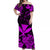 Hawaii Off Shoulder Long Dress Polynesia Purple Kanaka Maoli LT13 Women Purple - Polynesian Pride