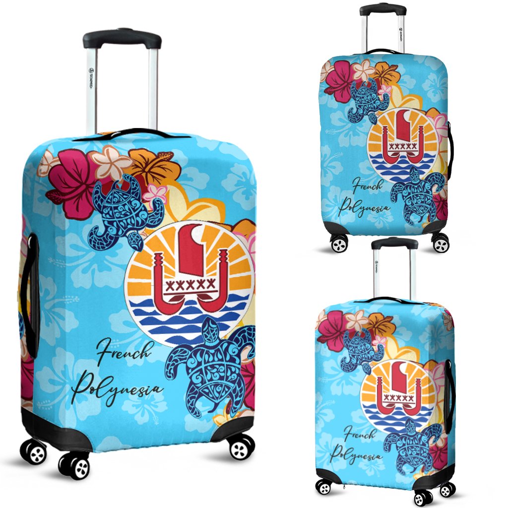 French Polynesia Luggage Covers - Tropical Style Blue - Polynesian Pride