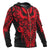 Polynesian All Over Zip up Hoodie Tattoo Tiki Red - Polynesian Pride