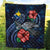 Papua New Guinea Polynesian Premium Quilt - Blue Turtle Hibiscus - Polynesian Pride