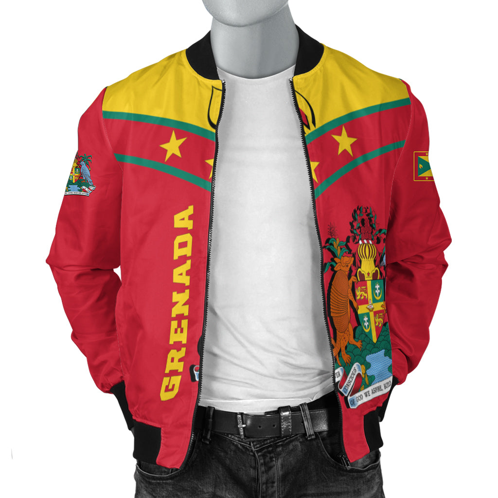 Grenada Bomber Jacket - Proud Grenadian - LT12 - Polynesian Pride