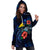 Tokelau Polynesian Hoodie Dress - Blue Turtle Hibiscus - Polynesian Pride