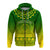 Cook Islands Turtle With Tribal Zip Hoodie LT12 - Polynesian Pride