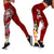 Guam Custom Personalised Legging - Turtle Plumeria (Red) - Polynesian Pride