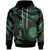 Northern Mariana Islands Polynesian Custom Hoodie Polynesian Tattoo Green Version Unisex Green - Polynesian Pride