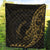 Samoa Premium Quilt - Polynesian Pattern Style Gold Color - Polynesian Pride