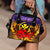 (Custom Personalised) Hawaii Shoulder Handbag - Hibiscus With Tribal - LT12 One Size Purple - Polynesian Pride