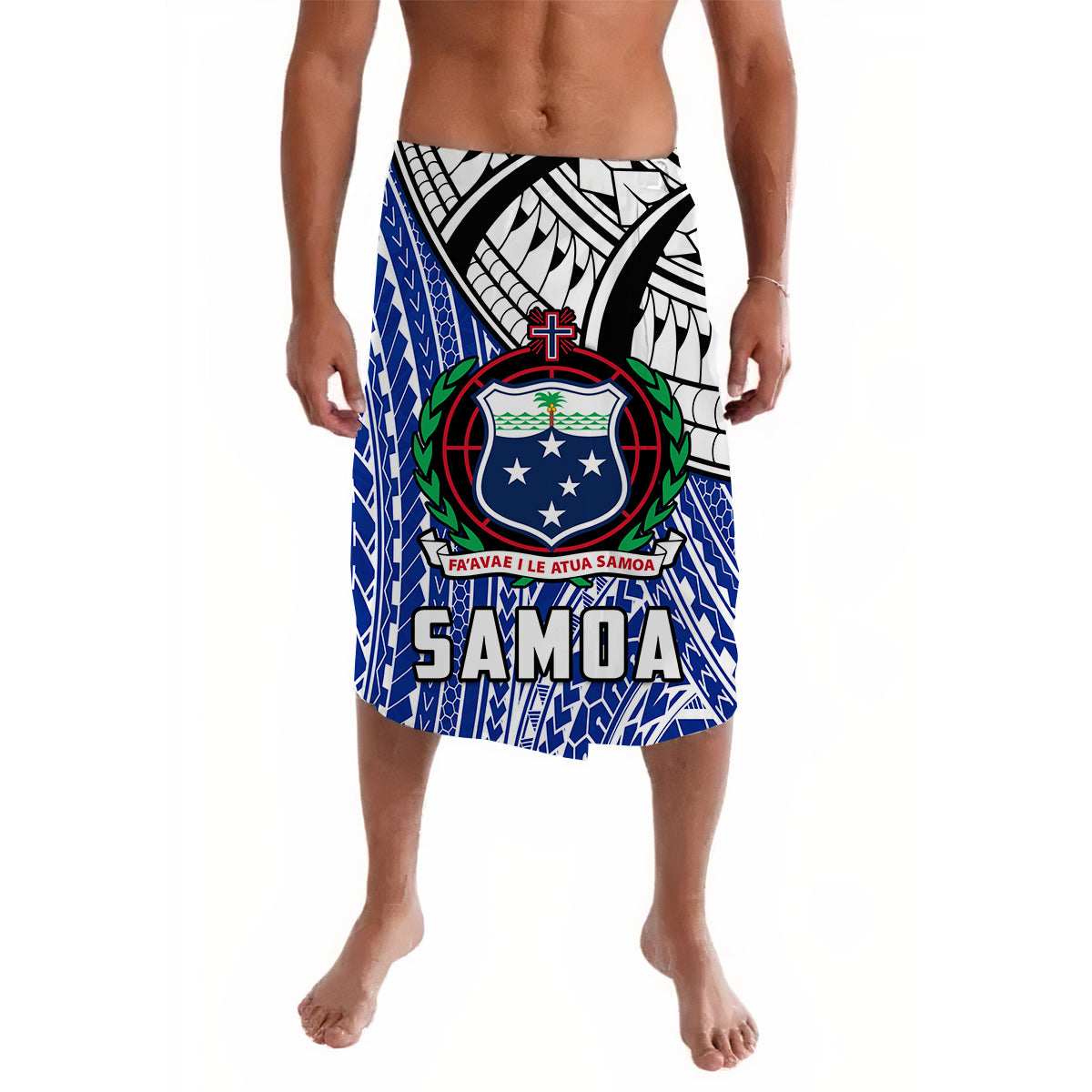 Samoa Lavalava Samoan Pattern Newest LT13 Blue - Polynesian Pride