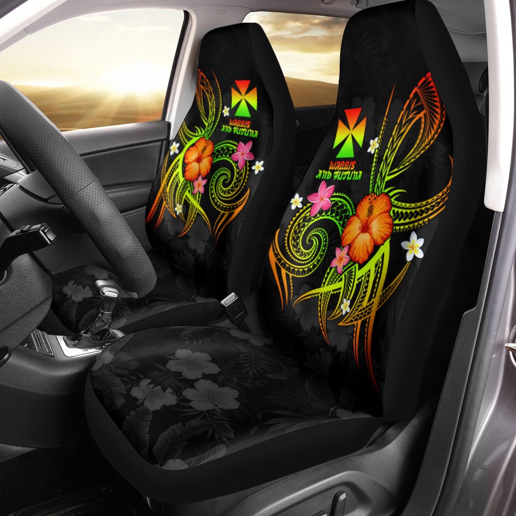 Wallis and Futuna Polynesian Car Seat Covers - Legend of Wallis and Futuna (Reggae) Universal Fit Reggae - Polynesian Pride