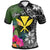 Hawaii Custom Polo Shirt Turtle Plumeria Banana Leaf Unisex Black - Polynesian Pride