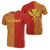 Hawaii Kanaka Polynesian T Shirt The Half Yellow and Red Unisex Red - Polynesian Pride