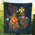 Wallis and Futuna Polynesian Premium Quilt - Legend of Wallis and Futuna (Blue) - Polynesian Pride