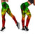 Polynesian Leggings - Reggae Hibiscus Patterns - Polynesian Pride