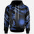 Marshall Islands Polynesian Custom Hoodie Polynesian Tattoo Blue Version Unisex Blue - Polynesian Pride