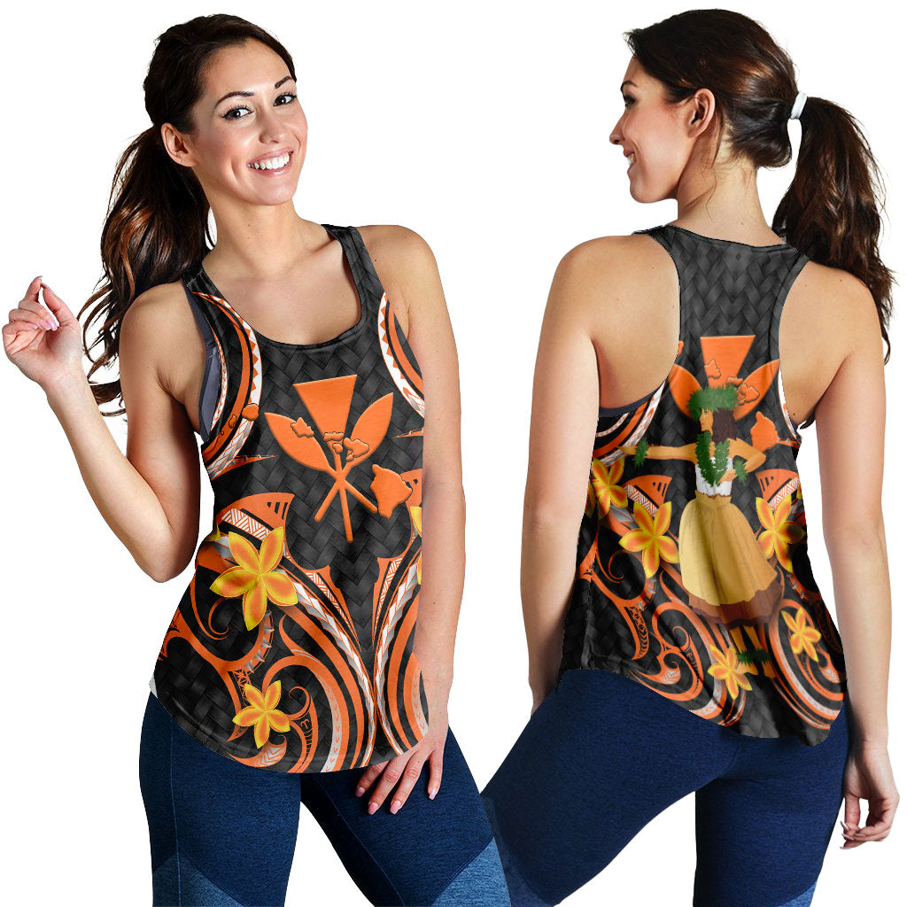 Hawaii Hula Girl Floral Women Tank Top - LT12 - Polynesian Pride