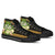 Kosrae State High Top Shoes - Polynesian Gold Patterns Collection - Polynesian Pride