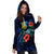 Tuvalu Polynesian Hoodie Dress - Blue Turtle Hibiscus - Polynesian Pride