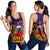 Samoa Women Tank Top - Hibiscus With Tribal - LT12 Orange - Polynesian Pride