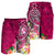 Tonga Men's Shorts - Turtle Plumeria (PINK) - Polynesian Pride