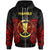 Polynesian Custom Hawaii Zip up Hoodie Hawaiian Spirit Unisex Red - Polynesian Pride