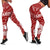 Tahiti Women's Legging - Tahiti Seal In Polynesian Tattoo Style (Red) - Polynesian Pride