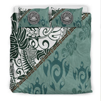 American Samoa Bedding Set - Leaves And Turtles - Polynesian Pride
