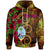 Guam Polynesian Custom Hoodie Hibiscus Vintage Unisex Orange - Polynesian Pride