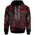 Palau Polynesian Custom Hoodie Polynesian Tattoo Red Version Unisex Red - Polynesian Pride