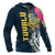 Tuvalu Zip up Hoodie Summer Vibes - Polynesian Pride