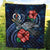 Vanuatu Polynesian Premium Quilt - Blue Turtle Hibiscus - Polynesian Pride