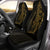 Kanaka Car Seat Covers - Polynesian Pattern Style Gold Color Universal Fit Gold - Polynesian Pride