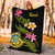 Tuvalu Polynesian Blanket - Plumeria Tribal - Polynesian Pride