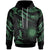 Marshall Islands Polynesian Custom Hoodie Polynesian Tattoo Green Version Unisex Green - Polynesian Pride