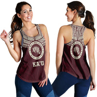 Hawaii Kau High & Pahala Elementary School Pride Women Tank Top - LT12 Red - Polynesian Pride