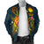 Marshall Islands Polynesian Men's Bomber Jacket - Legend of Marshall Islands (Blue) - Polynesian Pride