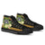 American Samoa High Top Shoes - Polynesian Gold Patterns Collection - Polynesian Pride