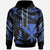 Hawaii Kanaka Maoli Polynesian Custom Hoodie Polynesian Tattoo Blue Version Unisex Blue - Polynesian Pride