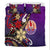 Tahiti Bedding Set - Tribal Flower With Special Turtles Purple Color - Polynesian Pride