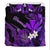 Hawaii Turtle With Plumeria Leaf Purple Bedding Set - LT12 - Polynesian Pride