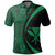 Hawaii Kanaka Polynesian Polo Shirt Green Circle Style - Polynesian Pride