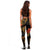 American Samoa Polynesian Women Legging - Gold Plumeria - Polynesian Pride