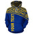 Nauru Polynesian Custom Hoodie Blue Curve - Polynesian Pride