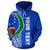 Pohnpei Polynesian Custom Hoodie Blue Line - Polynesian Pride