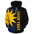 Nauru Polynesian Custom Hoodie Blue Line - Polynesian Pride