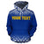 Nauru Polynesian Custom Hoodie Blue Fog - Polynesian Pride